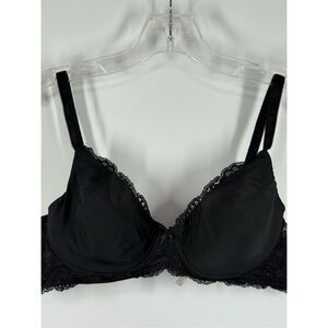 Victoria’s Secret black lace full coverage bra size 38B